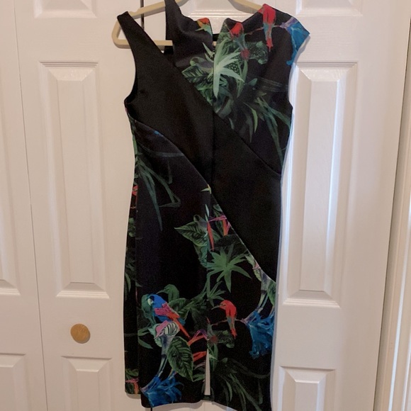 2/$15 asymmetrical shoulder midi dress - Picture 3 of 3